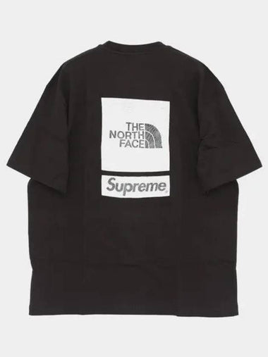 Collaboration Top Short Sleeve Men s T Shirt SS24KN1 BLACK 271053 1039956 - THE NORTH FACE - BALAAN 1