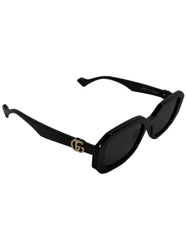 Double G Geometric Frame Sunglasses Black - GUCCI - BALAAN 6