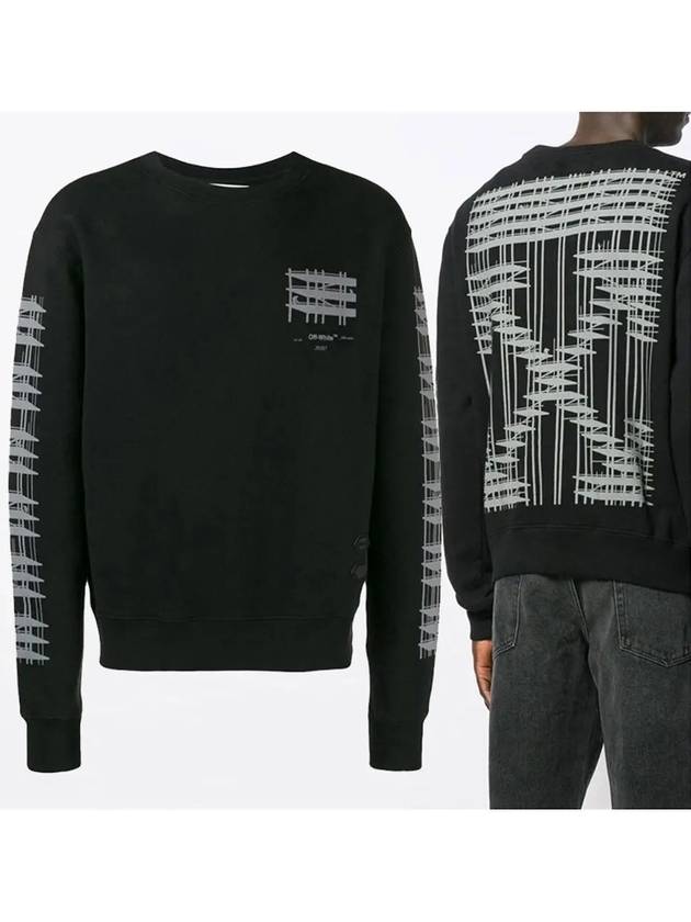 Diag Industrial Arrow Sweatshirt Black - OFF WHITE - BALAAN 3