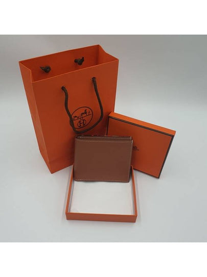 Citizen Twill Compact Half Wallet Brown - HERMES - BALAAN 2