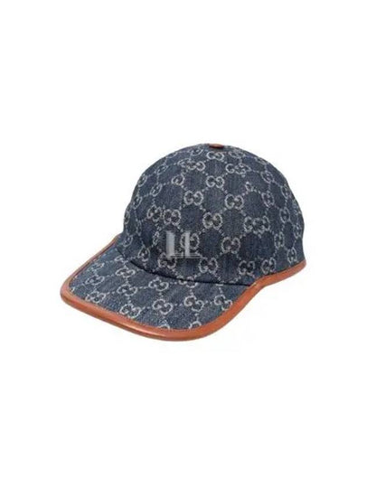 GG Denim Ball Cap Blue - GUCCI - BALAAN 2