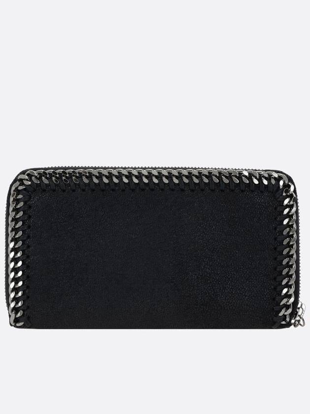 silver chain zipper long wallet black - STELLA MCCARTNEY - BALAAN 5