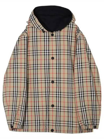 Checkered nylon reversible jacket - BURBERRY - BALAAN 1