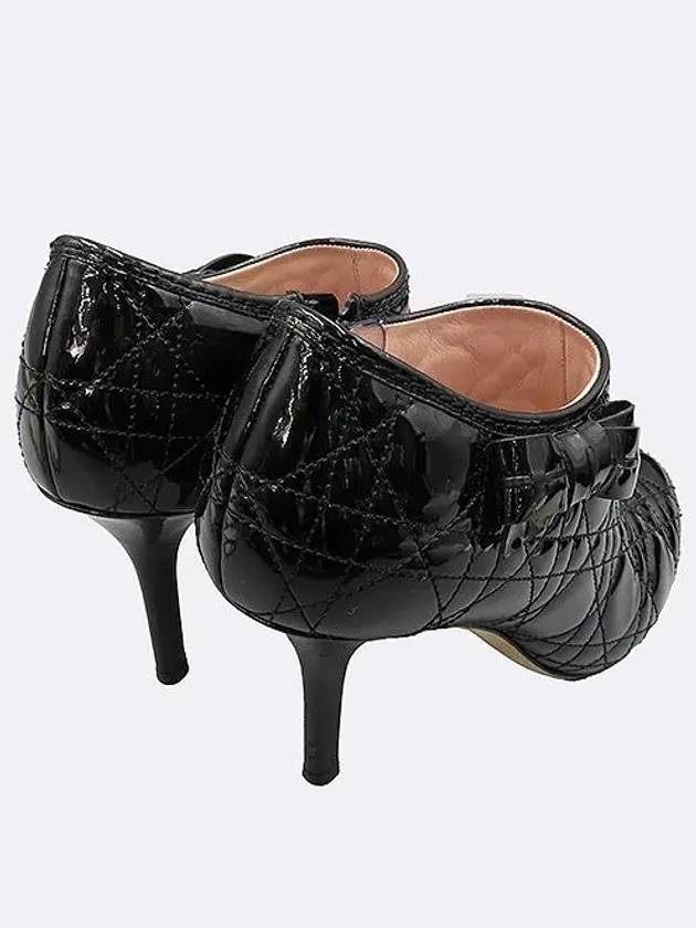 Black Patent Cannage Women s Short Shoes 37 - DIOR - BALAAN 4