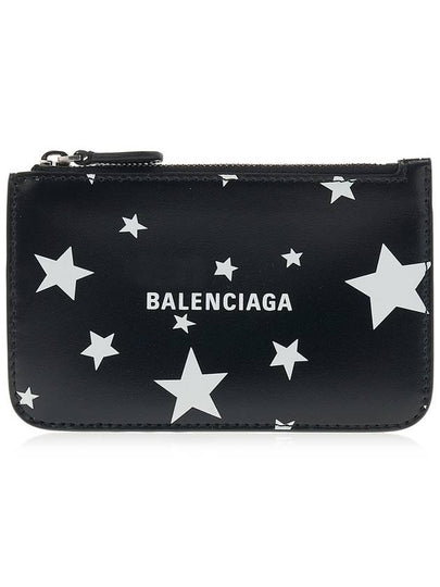 Stars And Moon Print Card Wallet Black - BALENCIAGA - BALAAN 2