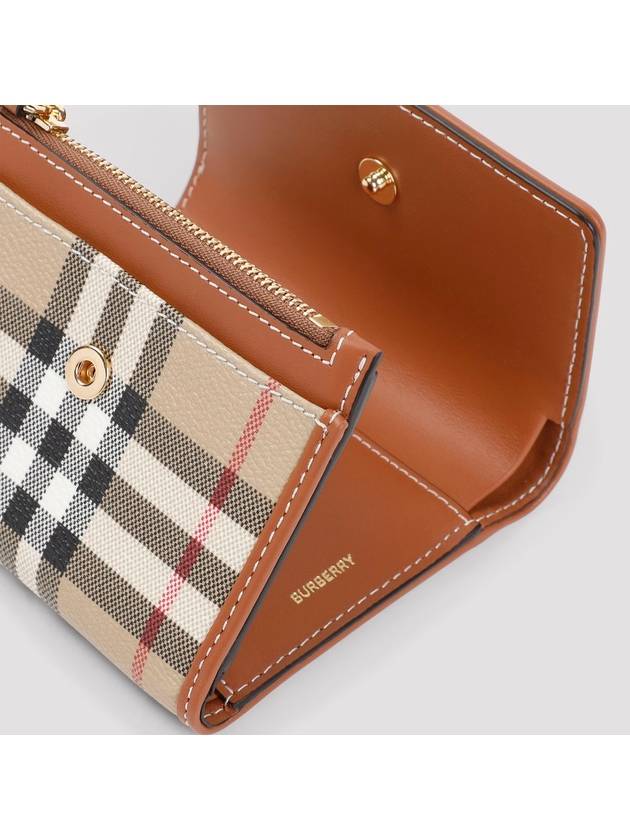 Check Half Wallet Beige - BURBERRY - BALAAN 4