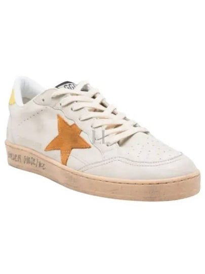 Ballstar Yellow Tab Low Top Sneakers White Cathay - GOLDEN GOOSE - BALAAN 2