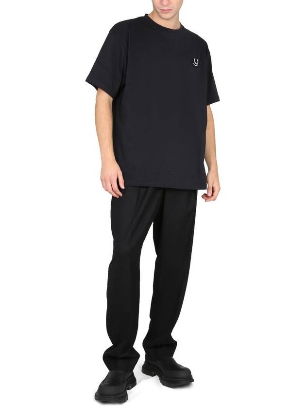 Fred Perry X Raf Simons Oversized Logo T-Shirt - FRED PERRY - BALAAN 2