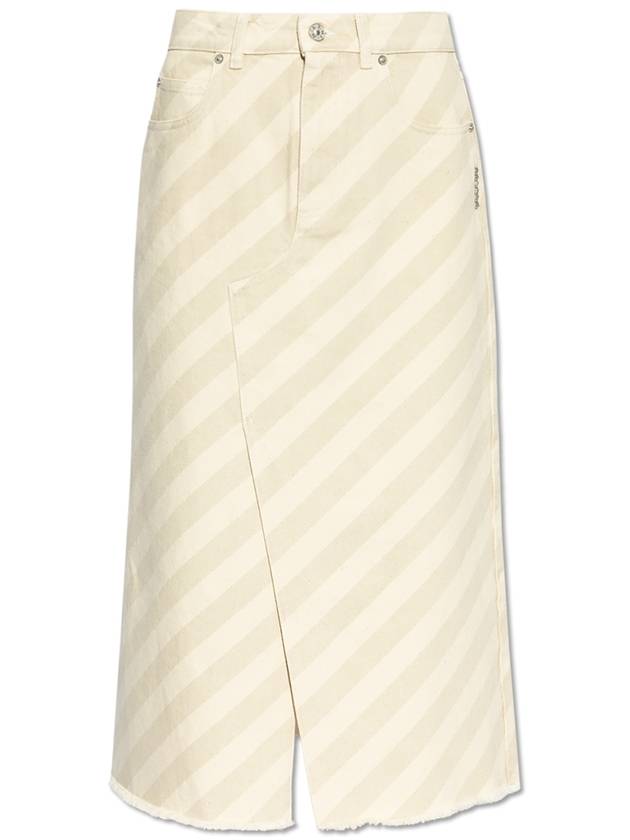 Marni Denim Skirt, Women's, Cream - MARNI - BALAAN 1