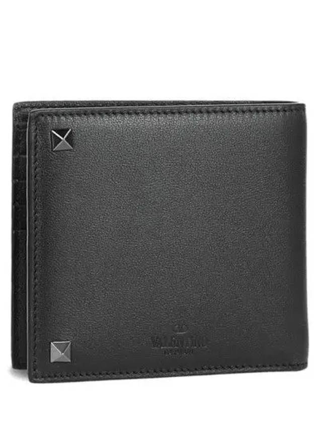 Rockstud Half Wallet Black - VALENTINO - BALAAN 3