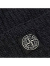 Wappen Patch Wool Beanie Dark Grey - STONE ISLAND - BALAAN 4