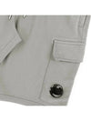 Light Fleece Utility Shorts Grey - CP COMPANY - BALAAN 5