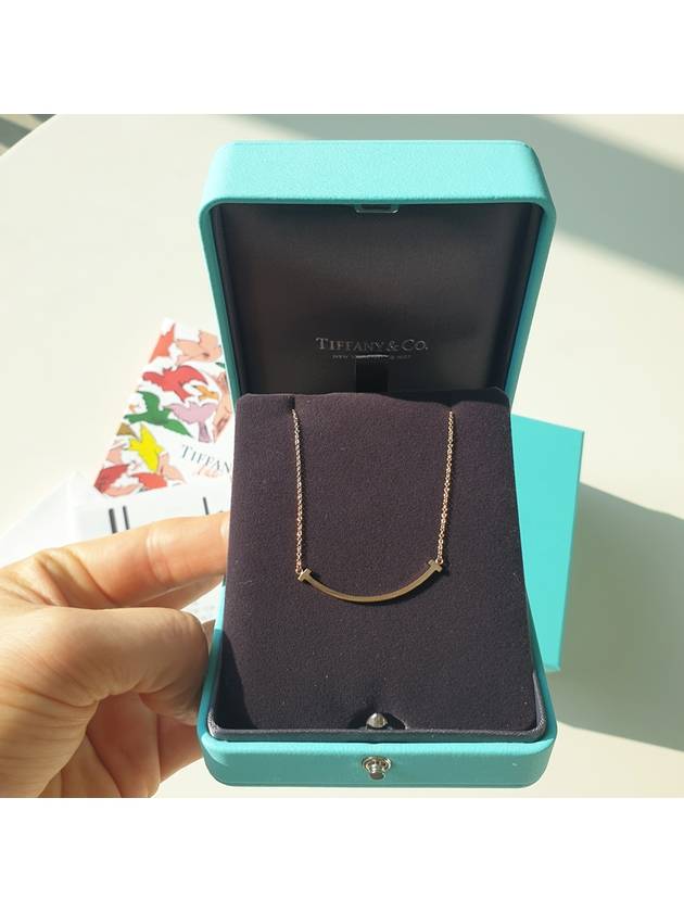 Smile Pendant Small Necklace Rose Gold - TIFFANY & CO. - BALAAN 7