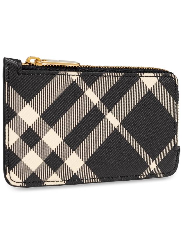 Check Conner Zip Card Wallet Black - BURBERRY - BALAAN 5