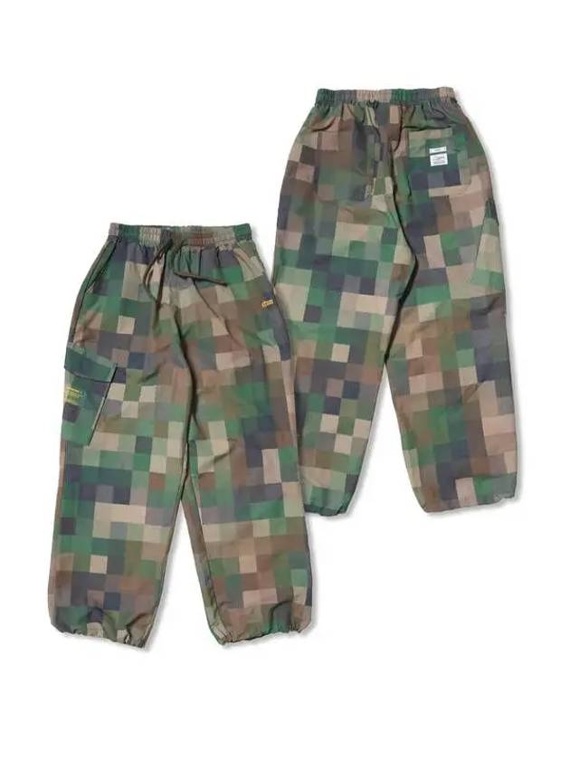 Square Camouflage Super Wide Jogger Pants Green - STIGMA - BALAAN 1