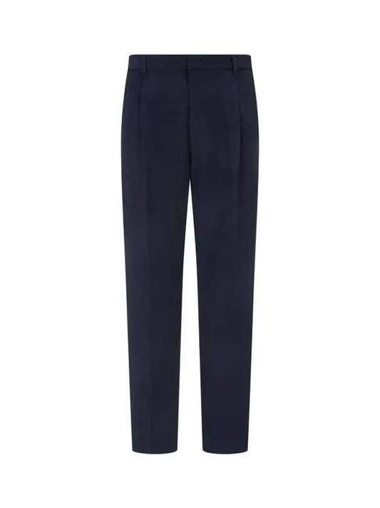 Men s One Tuck Tapered Easy Pants Navy 271030 - EMPORIO ARMANI - BALAAN 1