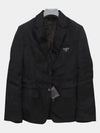 Re-Nylon Single Jacket Black - PRADA - BALAAN 3