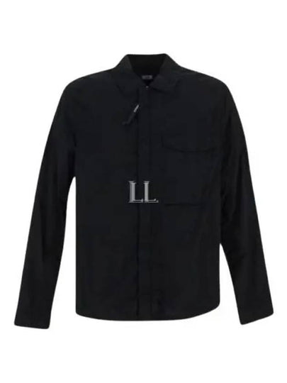 Chrome-R Pocket Over Long Sleeve Shirt Black - CP COMPANY - BALAAN 2