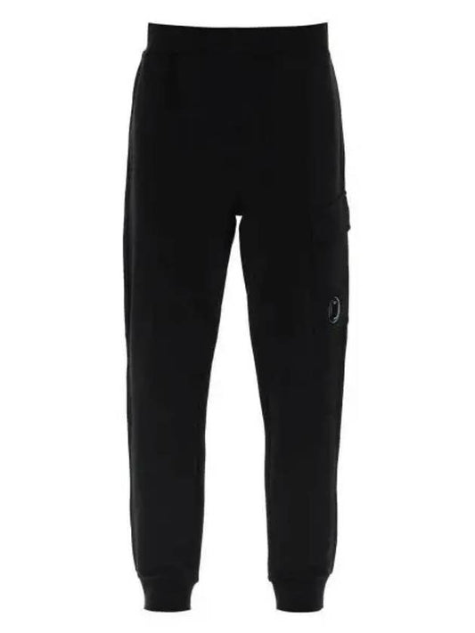 Men's Lens Cargo Pocket Track Pants Black - CP COMPANY - BALAAN 2