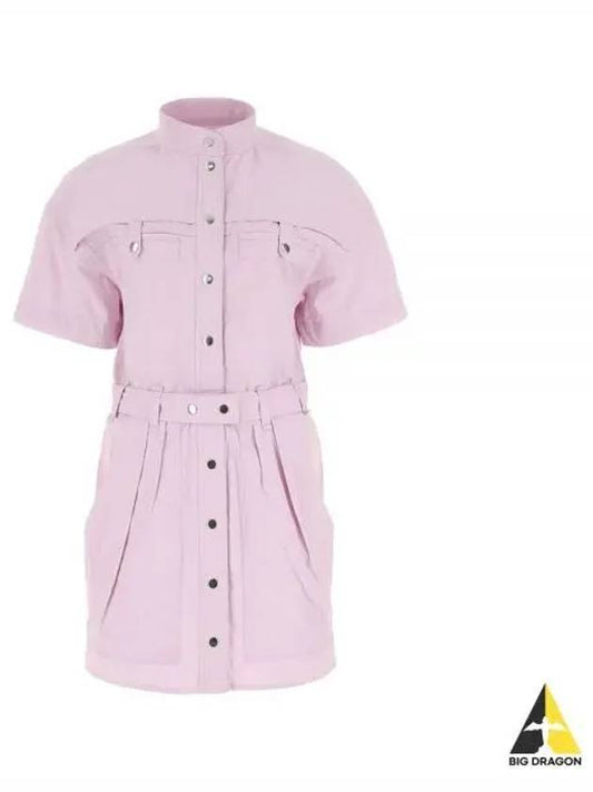 Belted mini dress pink RO0005FA A1G32E - ISABEL MARANT - BALAAN 1