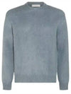 Mohair Jumper Knit Top Powder Blue - GOLDEN GOOSE - BALAAN 2