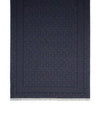 Monogram Jacquard Stole Muffler Blue - SALVATORE FERRAGAMO - BALAAN 1