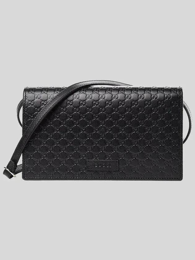 Microssima Strap Wallet Cross Bag Black - GUCCI - BALAAN 2