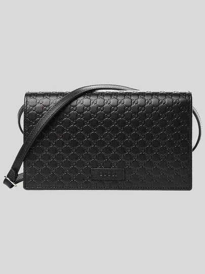 Microssima Strap Wallet Cross Bag Black - GUCCI - BALAAN 2