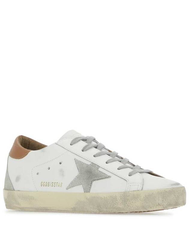 Brown Tab Superstar Classic Low Top Sneakers White - GOLDEN GOOSE - BALAAN 3