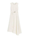 Durata Belt Sleeveless Long Dress Ivory - MAX MARA - BALAAN 1