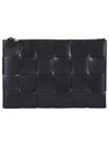 Intrecciato Cassette Clutch Bag Black - BOTTEGA VENETA - BALAAN 2