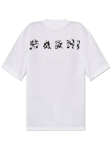 Marni T-shirt With Printed Logo, Women's, White - MARNI - BALAAN 1