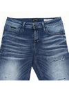 Vintage slim fit blue washed spandex denim - IKALOOOK - BALAAN 4