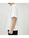 Logo Patch Short Sleeve T-Shirt White - ACNE STUDIOS - BALAAN 4