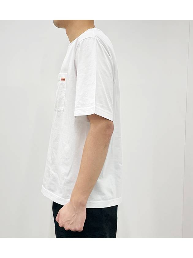 Logo Patch Short Sleeve T-Shirt White - ACNE STUDIOS - BALAAN 4