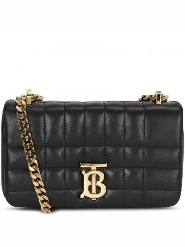 Quilted Lula Mini Leather Cross Bag Black - BURBERRY - BALAAN 2