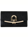 Gancini Key Holder Black - SALVATORE FERRAGAMO - BALAAN 2