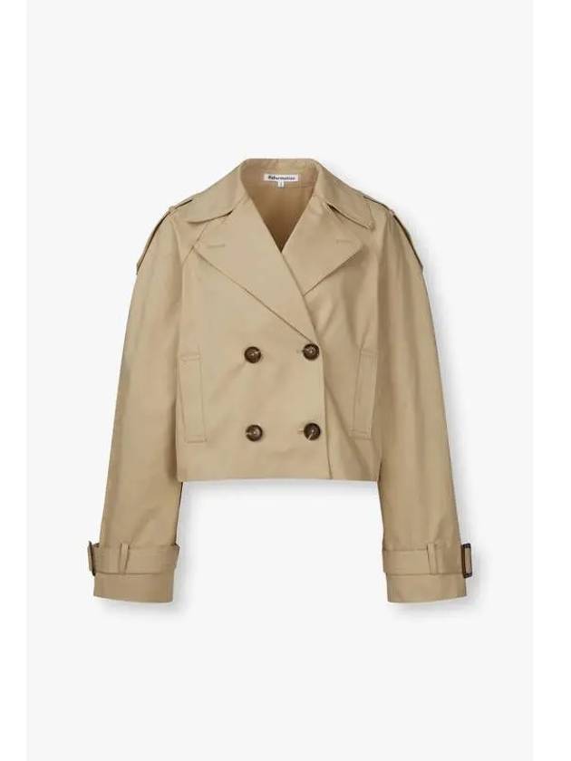 Cropped Double Trench Jacket Brooklyn Beige - REFORMATION - BALAAN 1