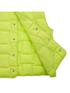 Women's Gillette Padded Vest Acid Kiwi - BOTTEGA VENETA - BALAAN.