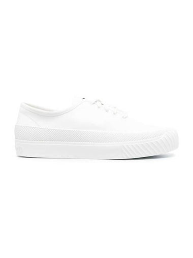 Waffen Patch Canvas Low Top Sneakers White - STONE ISLAND - BALAAN 1