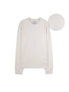 Back Logo Print Cotton Sweatshirt White - Y-3 - BALAAN 4