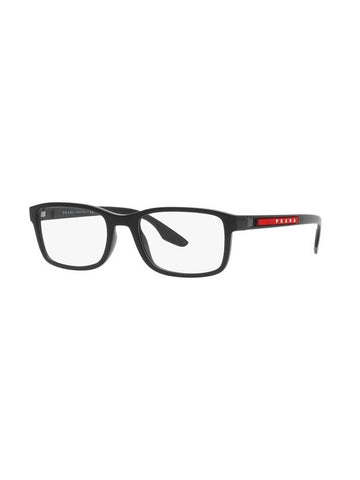 Eyewear Logo Glasses Black - PRADA - BALAAN.