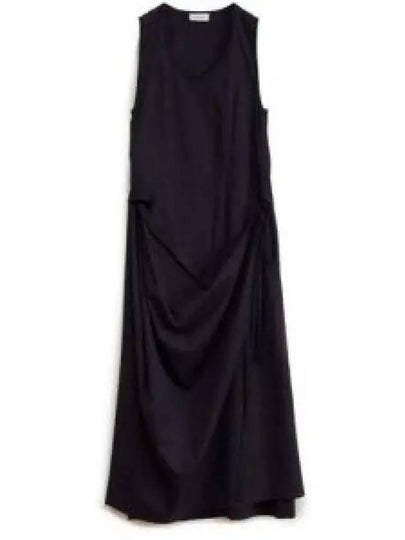 Sleeveless Wrap Midi Dress Midnight Indigo - LEMAIRE - BALAAN 2