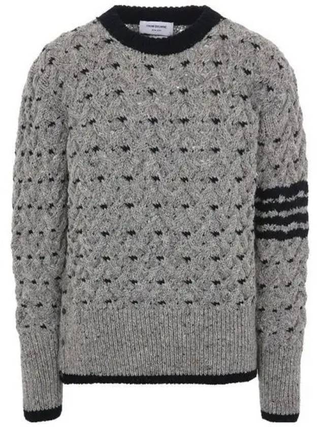 Striped cable knit 271312 - THOM BROWNE - BALAAN 1