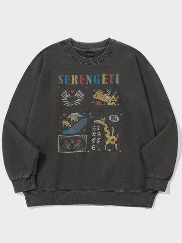 Serengeti Pigment Sweatshirt Smoke Black - CPGN STUDIO - BALAAN 1