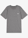 Face Logo Crew Neck Short Sleeve T-Shirt Grey - ACNE STUDIOS - BALAAN 3