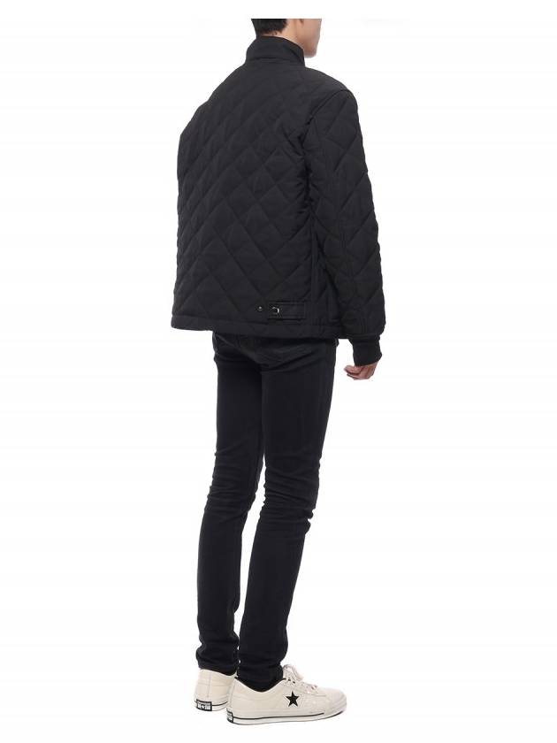 Diamond Quilted Thermoregulated Jacket Black - BURBERRY - BALAAN 7