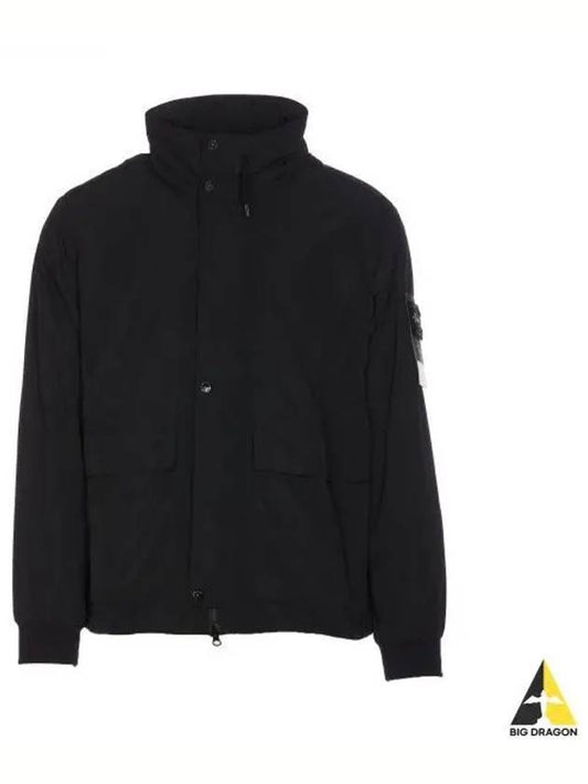 Compass Badge Jacket Black - STONE ISLAND - BALAAN 2