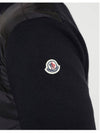 logo cardigan knit padding black J20919B50700A9341999 - MONCLER - BALAAN 3