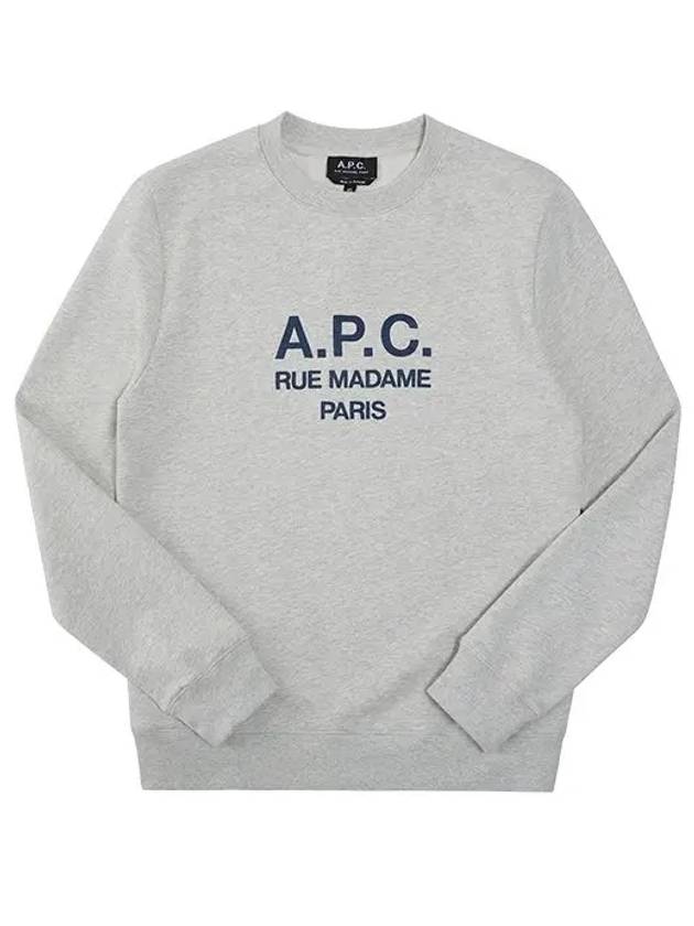 Rufus Embroidery Logo Sweatshirt Grey - A.P.C. - BALAAN 3